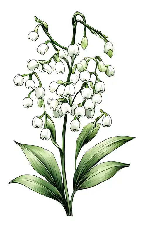 Sprig Of Lily Of The Valley