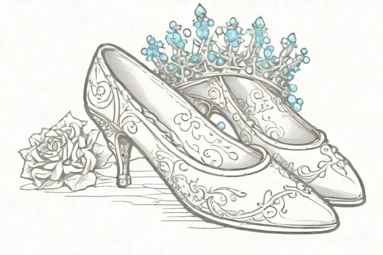 Cinderella Slipper With Crown