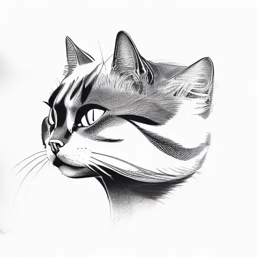 Black And Yellow Cat