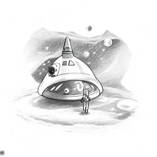 Praying Astronaut Pulled Away By Ufo