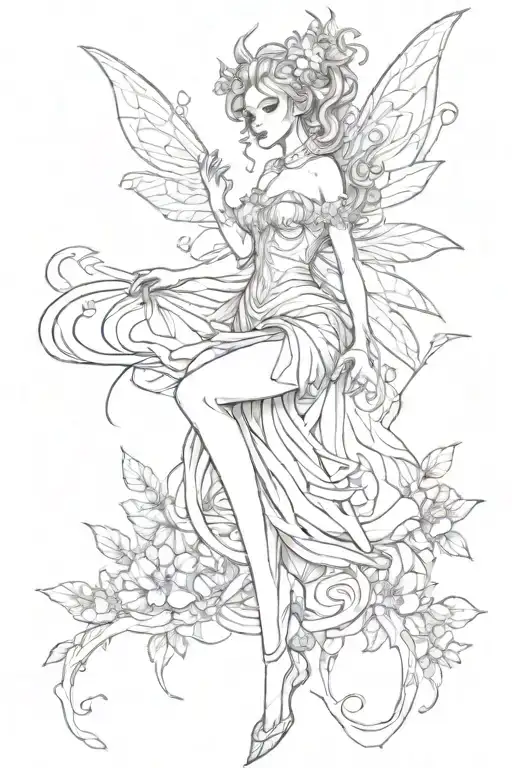 Graphic Modern Design Fairy