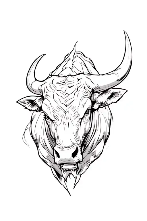 Angry Bull Full Body