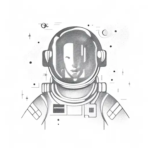 Astronaut On A Computer