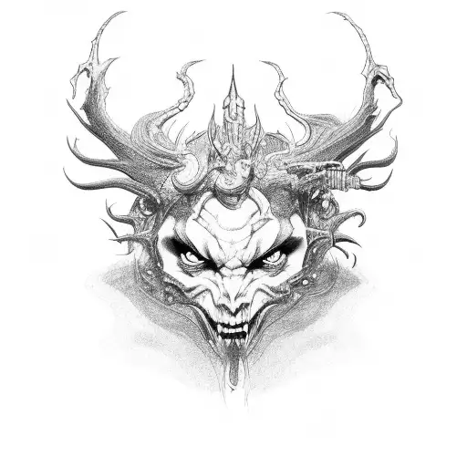 Pretty Girl Demon Head