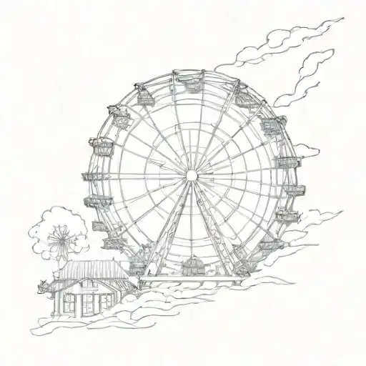 Divergent Book Open Coming Out Ferris Wheel