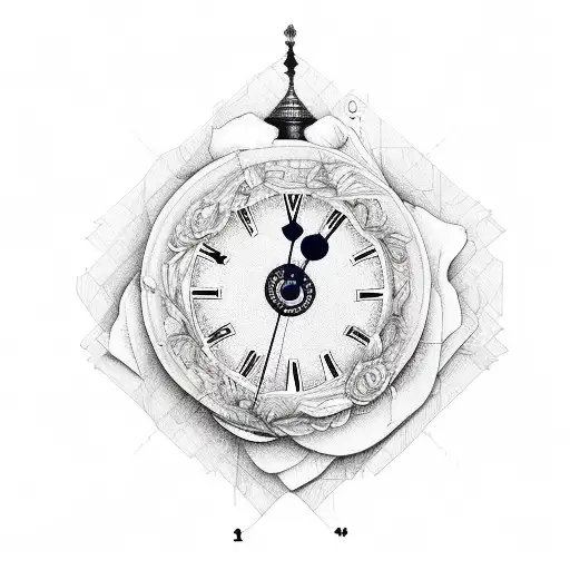 Clock Wyatt Tatum Bird Rose