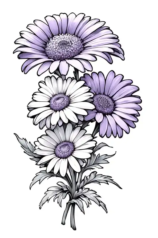 Bouquet Daisy Flower Daisy Flower Violet Flower Marigold Flower