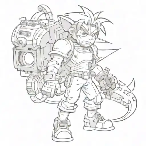 90'S Video Game And Cartoon Characters Sleeve