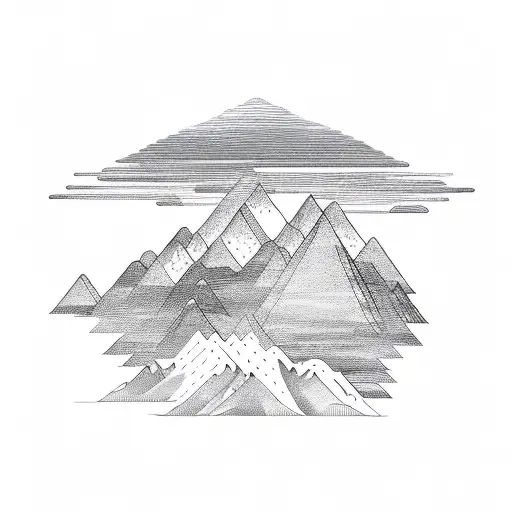 A Majestic Mountain Range With A Storm Brewing Overhead