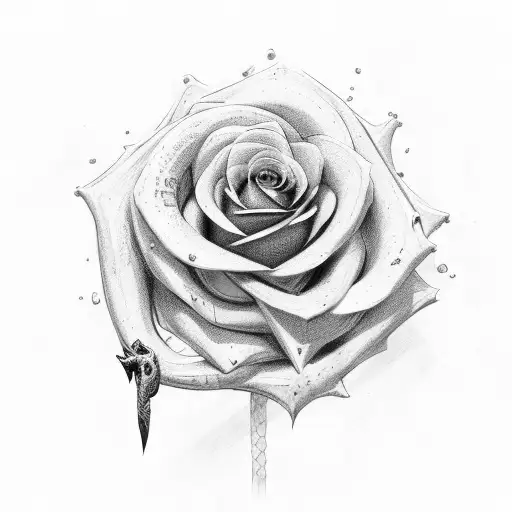 Rose And Snake And Sword