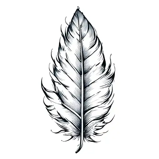 Delicate Feather Symbol