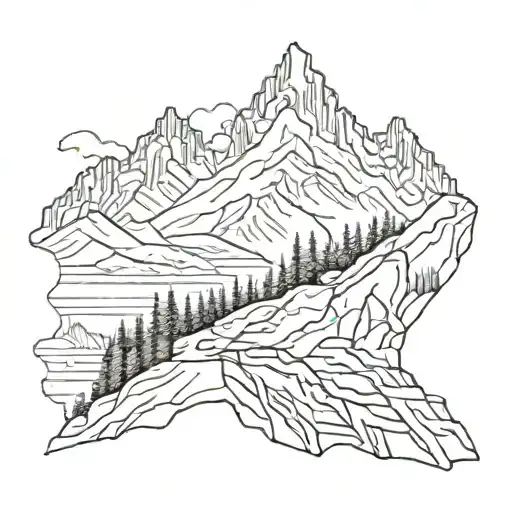 Snowy Rocky Mountain