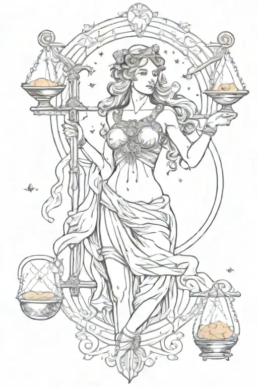 A Historical Figure Or Symbol Related To The Zodiac Signs Of Libra And Virgo