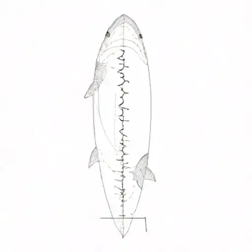 A Shark A Water Line