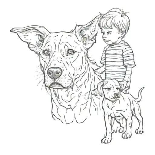 Dog And Kids