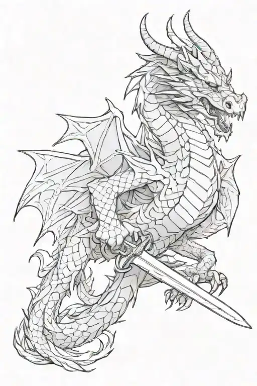 Dragon With A Sword
