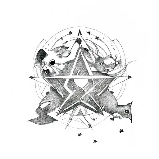 Star With Rat Banner