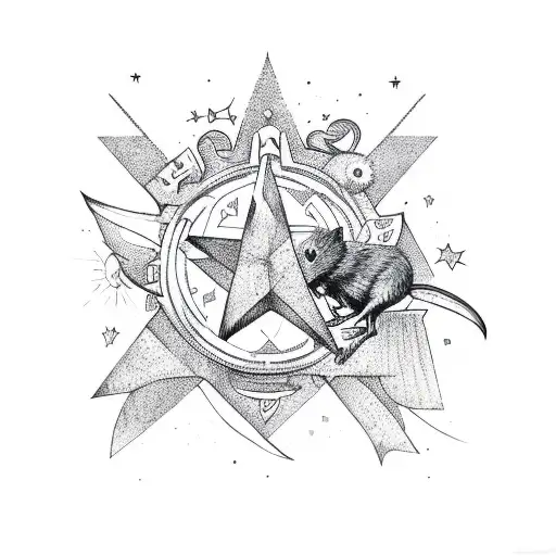 Star With Rat Banner