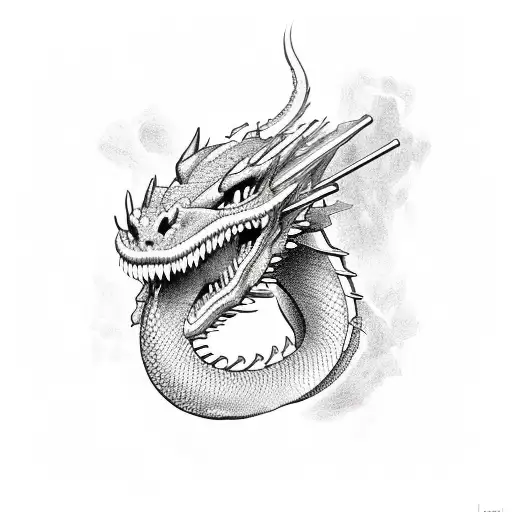 Dragon On Clavicule