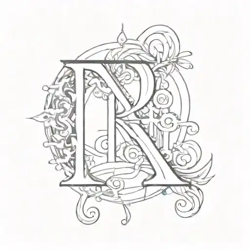 Combine The Letters R And S In A Unique And Abstract Design