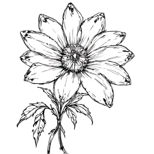 Flower Aquarius Blood Sparkle Like Diamonds