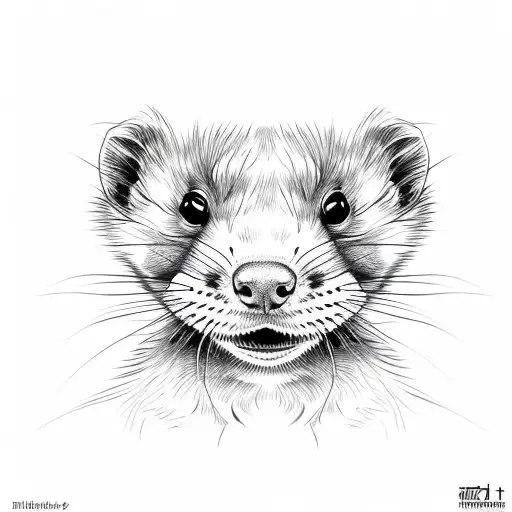 Ferret Line Work Sketch