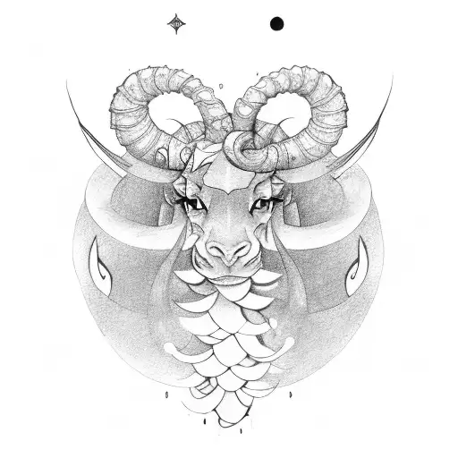 A Semicolon And A Capricorn Symbol