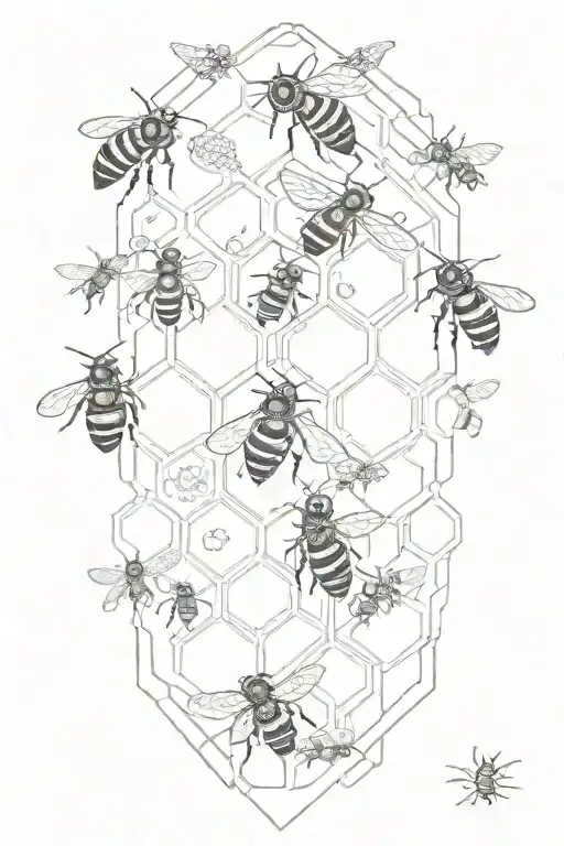 Honey Bees And Hive Transforming