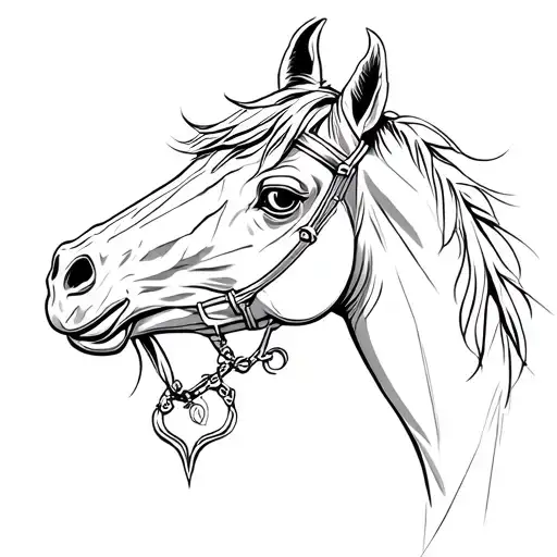 Hermes Logo With Horse Head