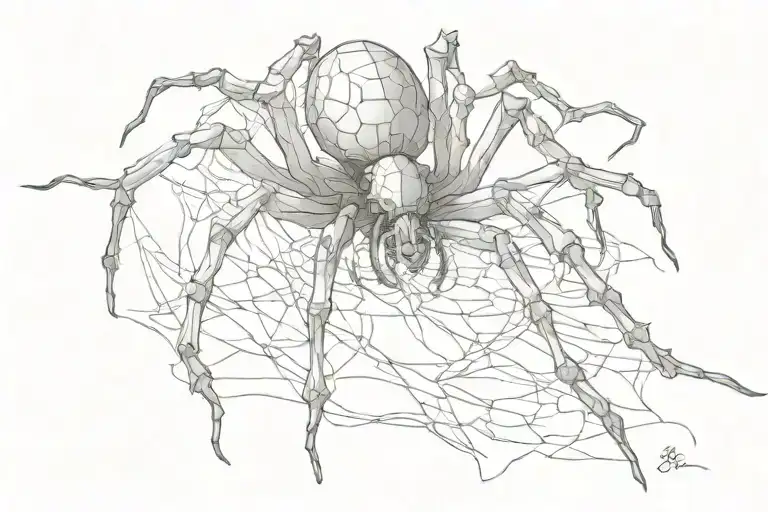 Bones And Spider Crawling
