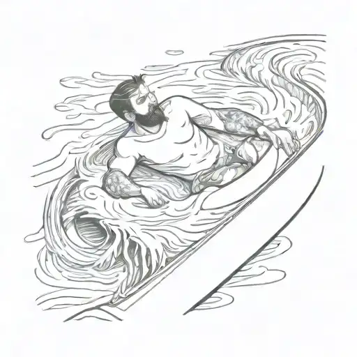 A Guy In A Tube On A Lazy River Flowing