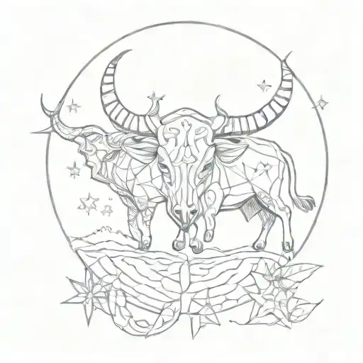 Love Taurus Scoprpio Stars Lake Astrology Symbol Merging