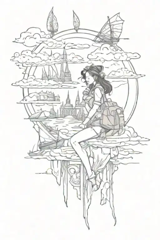 Travel Inspired Tattoo For Woman