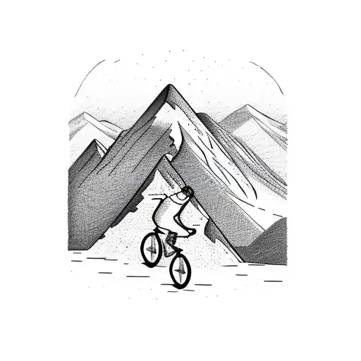 Mountain With A Bike