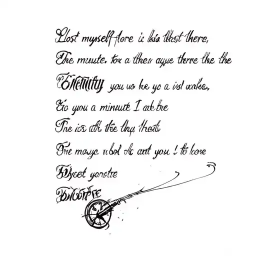 Clock And Cybersigilism With This Lyrics For A Minute There I Lost Myself