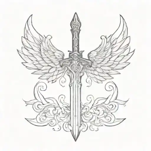 Sword With Angelic Wings