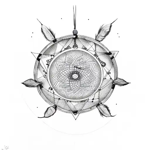 Dreamcatcher In Zen Circle