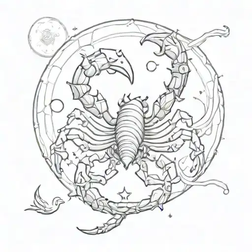Scorpio With Moon