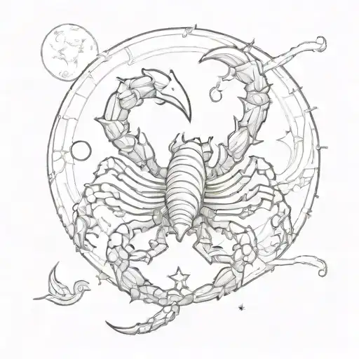 Scorpio With Moon Rising Sun