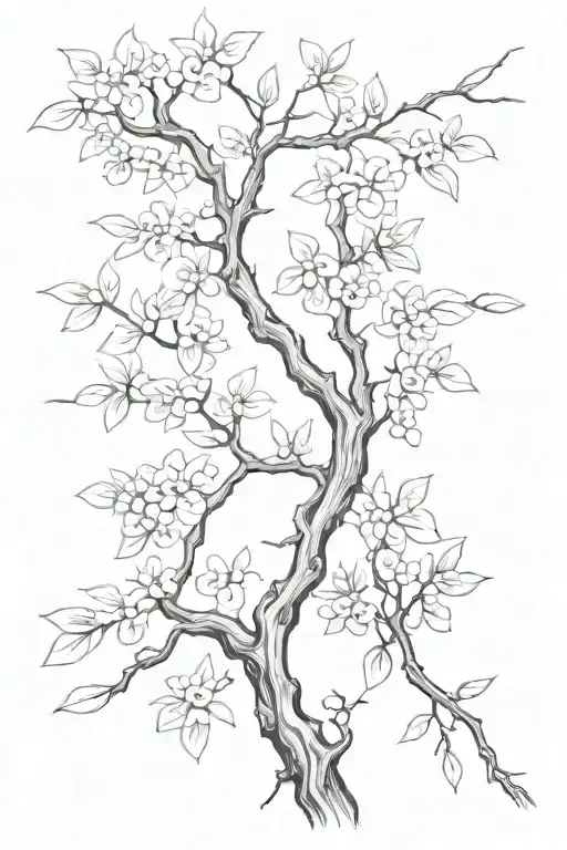 A Japanese Tree Branch Expanding