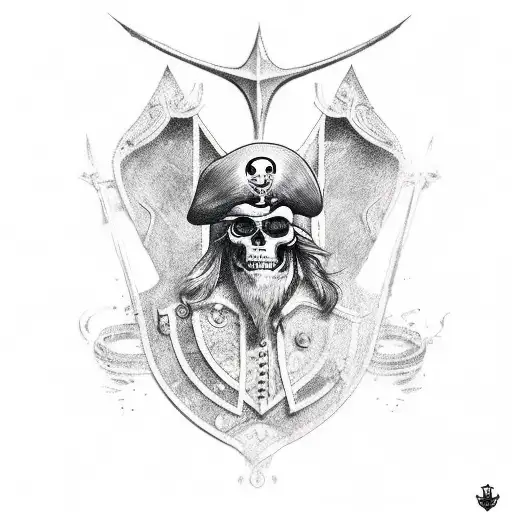 Using The Denari Suit From The Italian Card Deck Briscola Create A Grungy Stylised Pirate