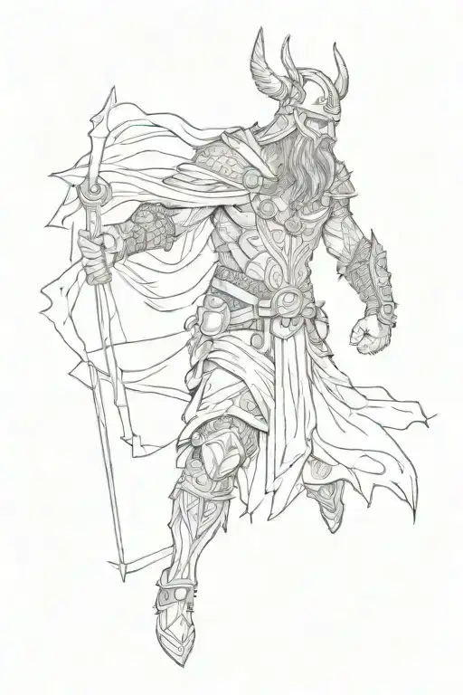 Viking Odin Raven Broken Man Becoming A Warrior Through His Pain