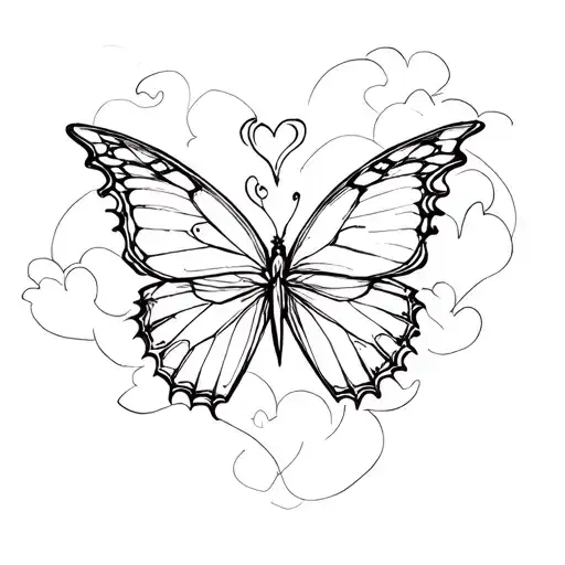Love And Butterfly Flying