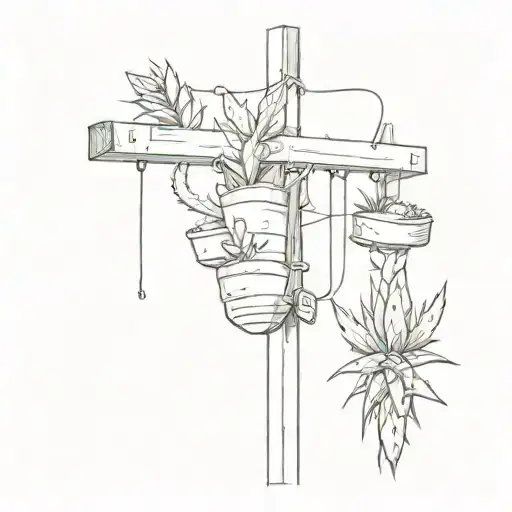 Incorporate Football Goalposts Into A Festive Christmas Cactus Design