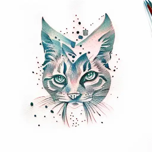 Mother Daughter Matching Tattoos Nature Themed Watercolor