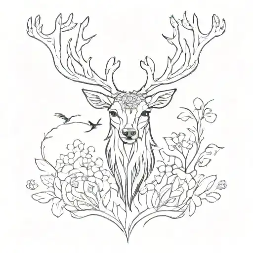 Combine Elements Of Slovakian And Scottish Folklore Into A Unique Deer Design