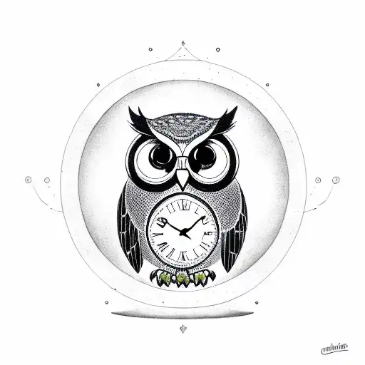 Owl With A Hourglass Body