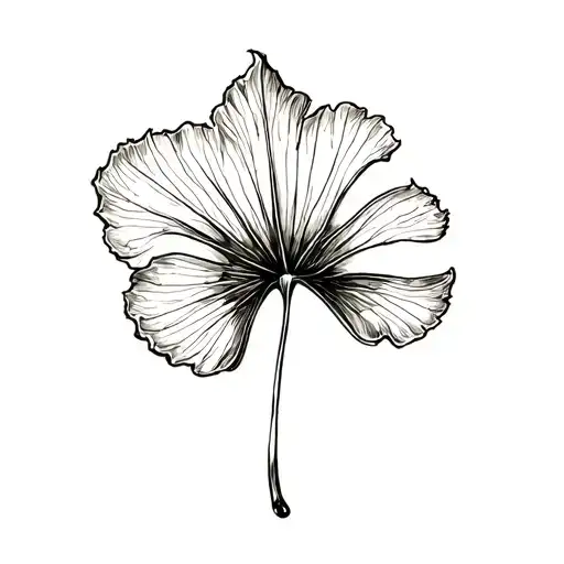 Ginkgo Leaf With Shading
