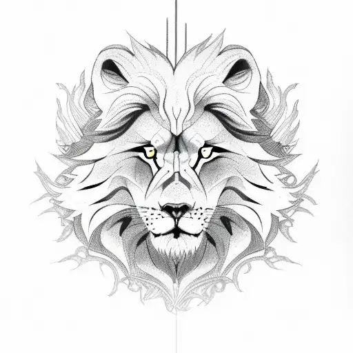 Lion Cross Rose Wolf