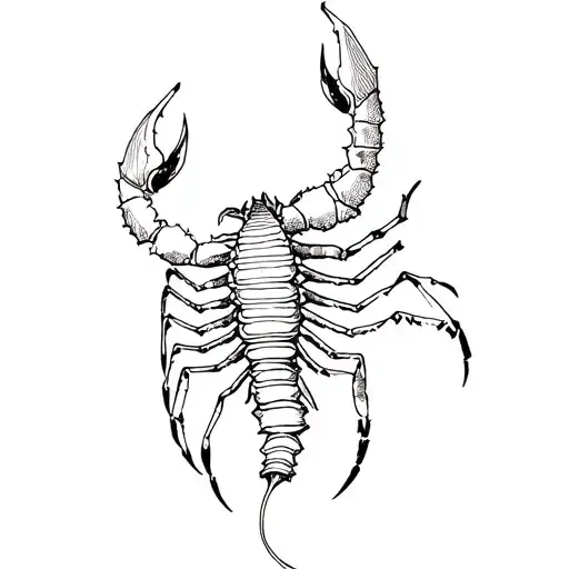 Scorpio With Tail That Turns Into A Rose